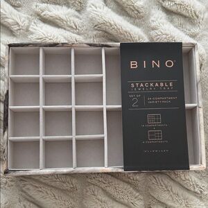 Stackable Jewelry Tray Set - Gray